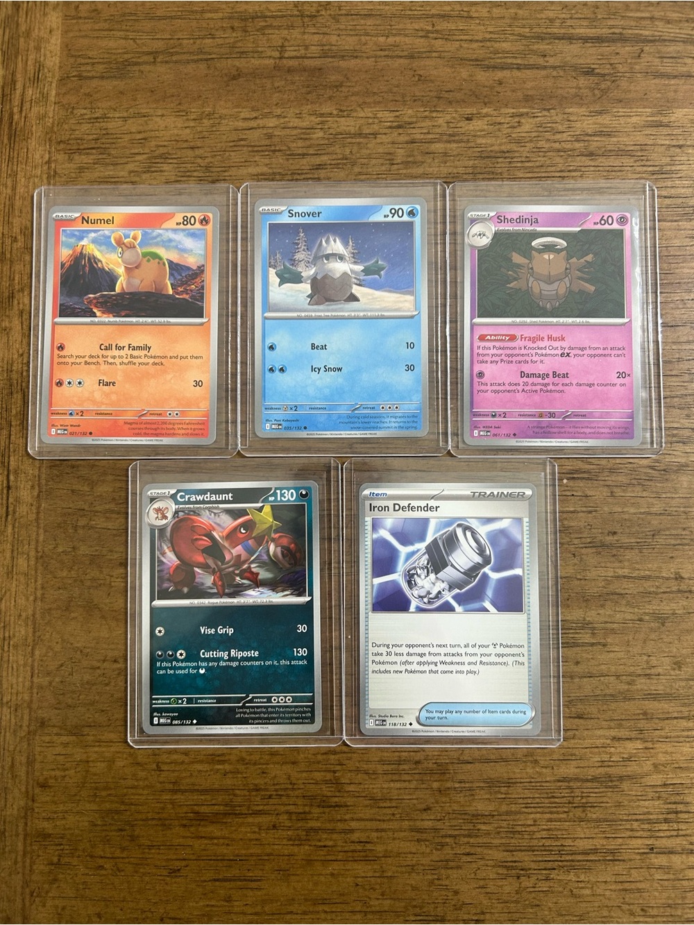 2025 Pokémon MEG EN - Bundle of 5 cards